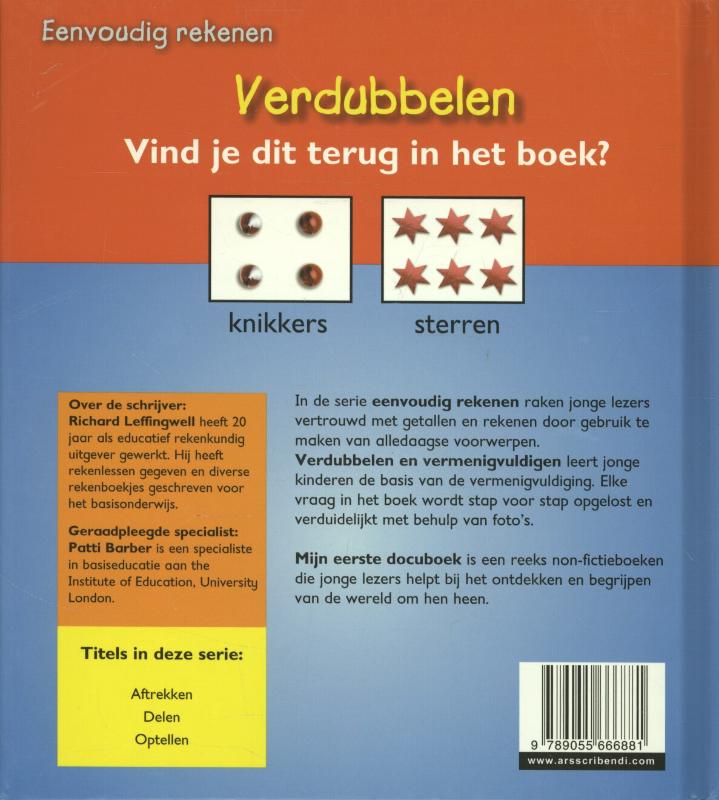 Achterkant van Verdubbelen en vermenigvuldigen