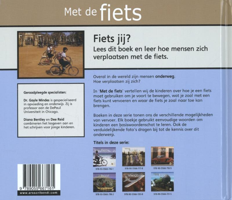 Achterkant van Met de fiets