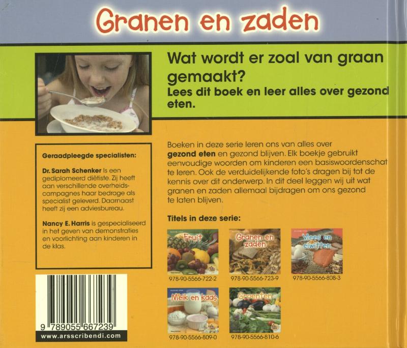 Achterkant van Granen en zaden
