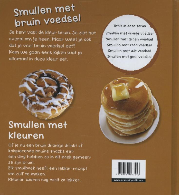 Achterkant van Smullen met bruin voedsel
