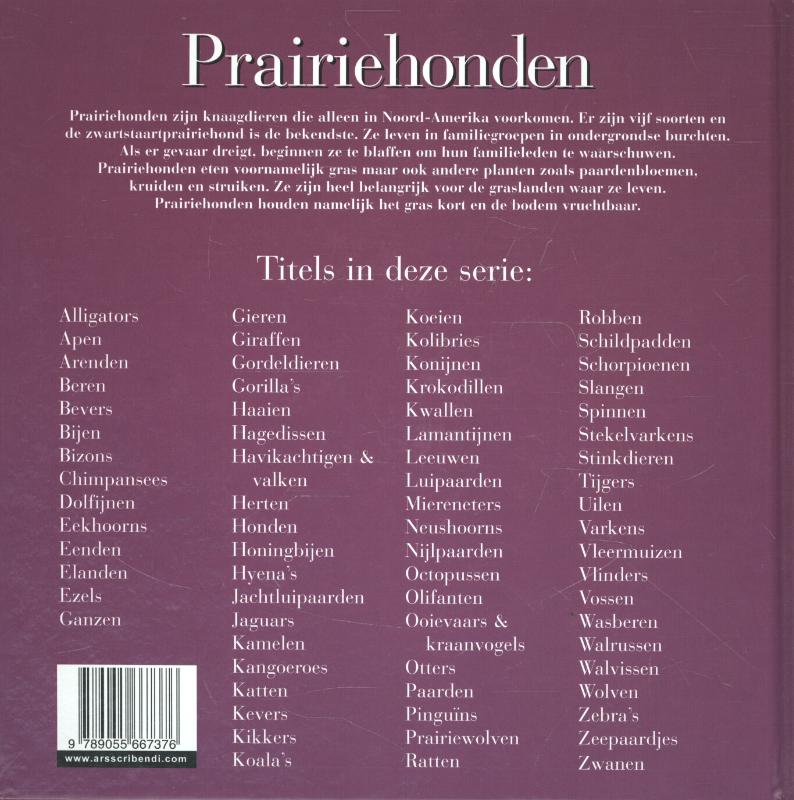 Achterkant van Prairiehonden