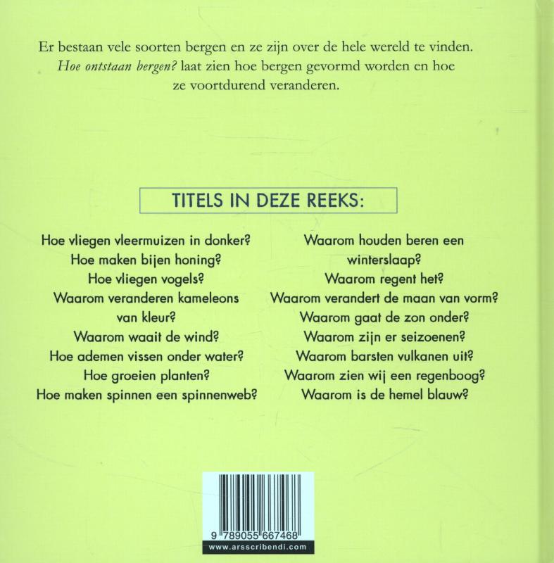 Achterkant van Hoe ontstaan bergen?