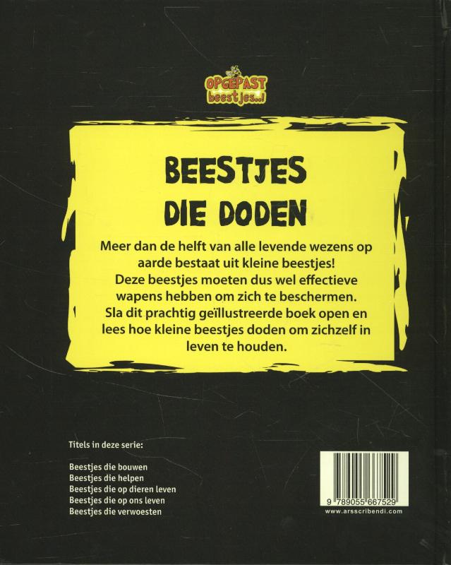 Achterkant van Beestjes die doden