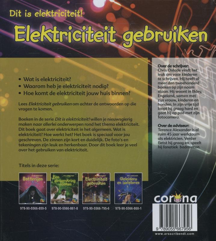 Achterkant van Elektriciteit gebruiken