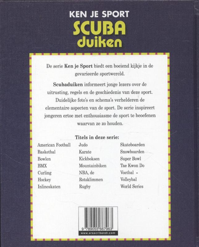 Achterkant van Scuba