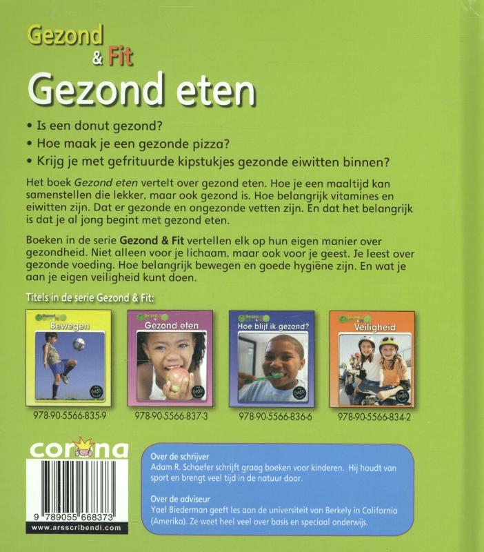 Achterkant van Gezond eten
