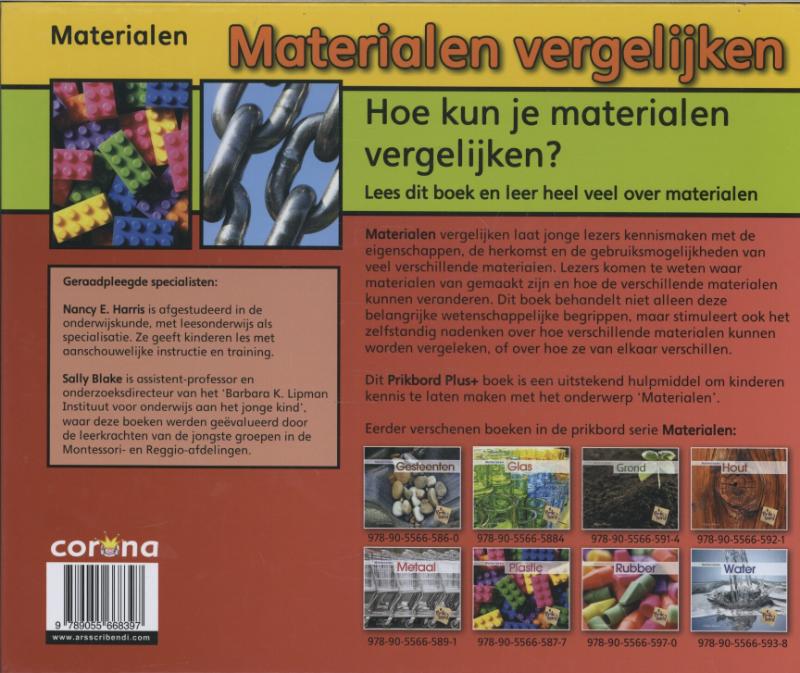 Achterkant van Materialen vergelijken