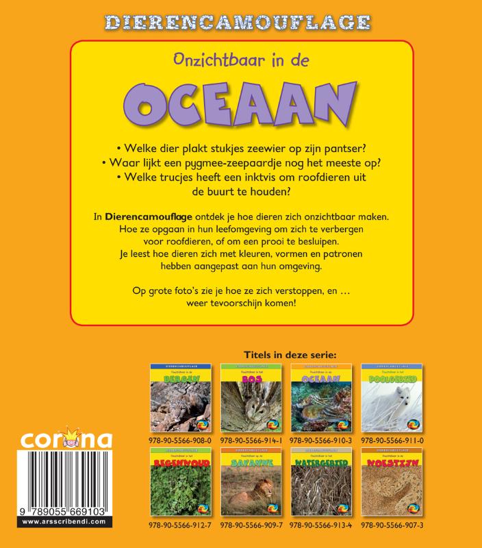Achterkant van Onzichtbaar in de oceaan
