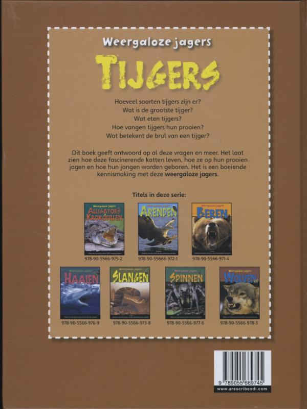Achterkant van Tijgers