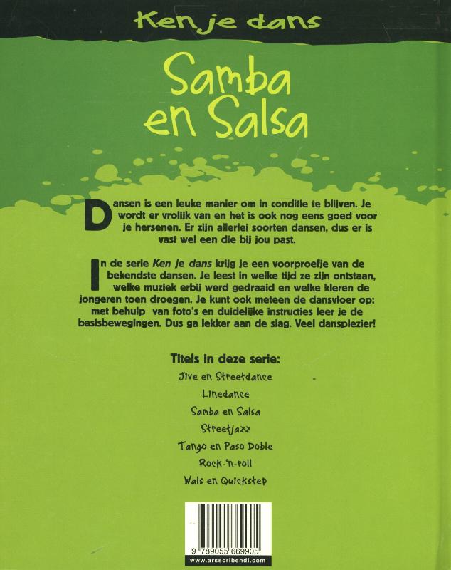 Achterkant van Samba en salsa