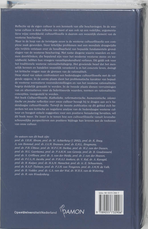 Achterkant van Cultuurfilosofie