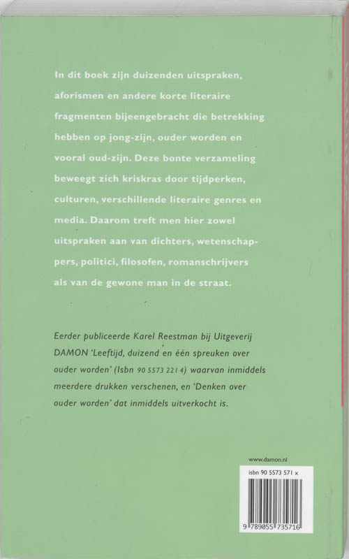 Achterkant van Leeftijd en Levensloop