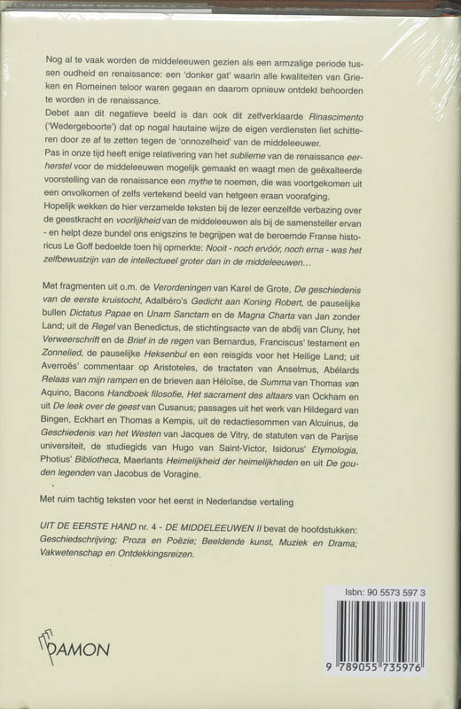 Achterkant van I