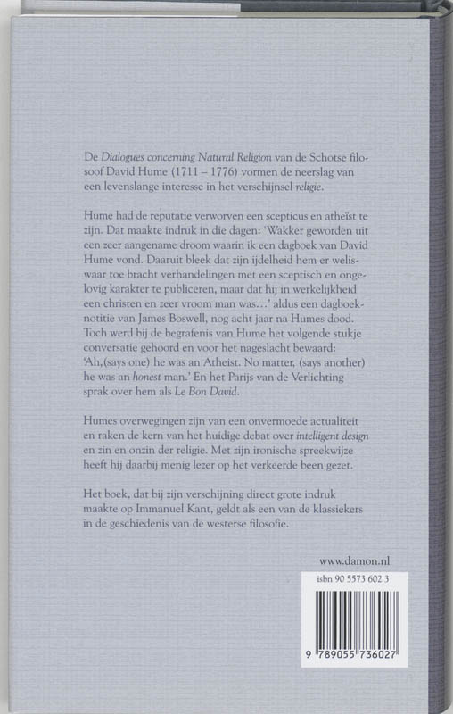Achterkant van David Hume
