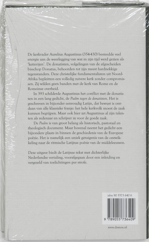 Achterkant van Psalm tegen de donatisten