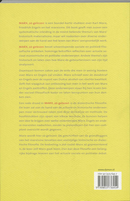 Achterkant van Marx, zó gelezen