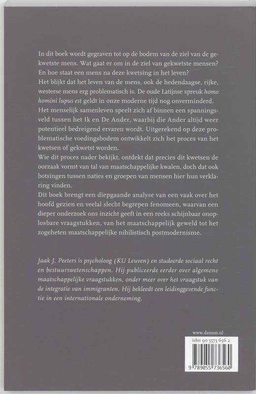 Achterkant van De gekwetste mens