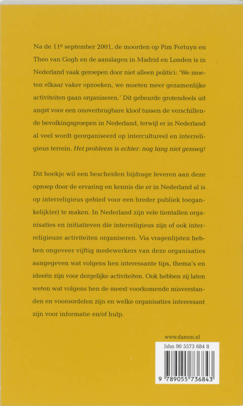 Achterkant van Interreligieus werken