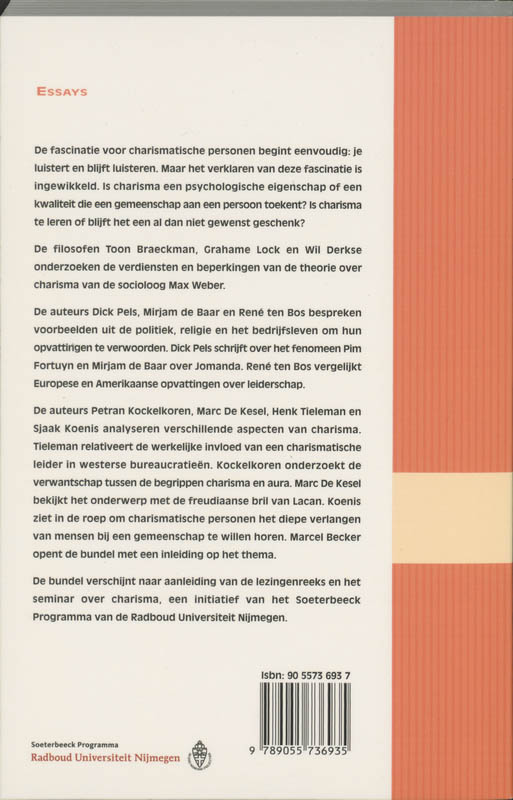 Achterkant van Charisma