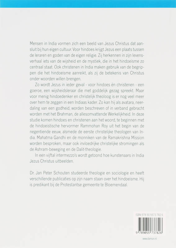 Achterkant van Jezus als goeroe