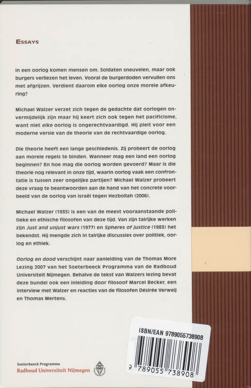 Achterkant van Oorlog en dood
