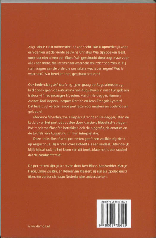 Achterkant van Augustinus modern en postmodern gelezen
