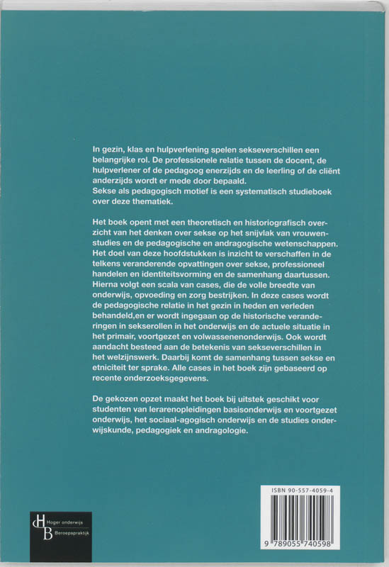 Achterkant van Sekse als pedagogisch motief