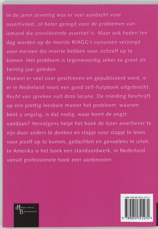 Achterkant van Recht van spreken