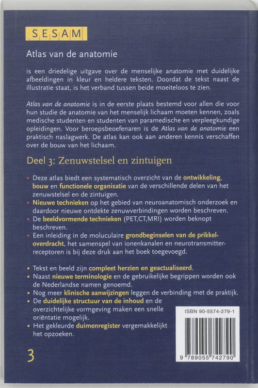 Achterkant van 3 Zenuwstelsel en zintuigen