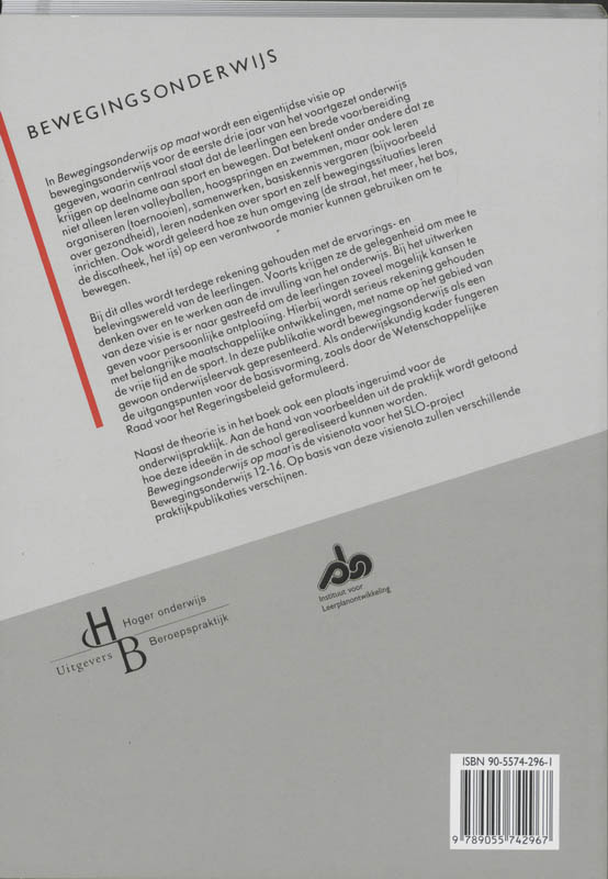 Achterkant van Bewegingsonderwijs op maat