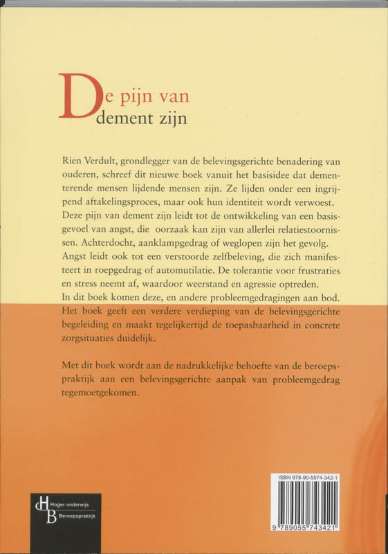 Achterkant van De pijn van dement zijn