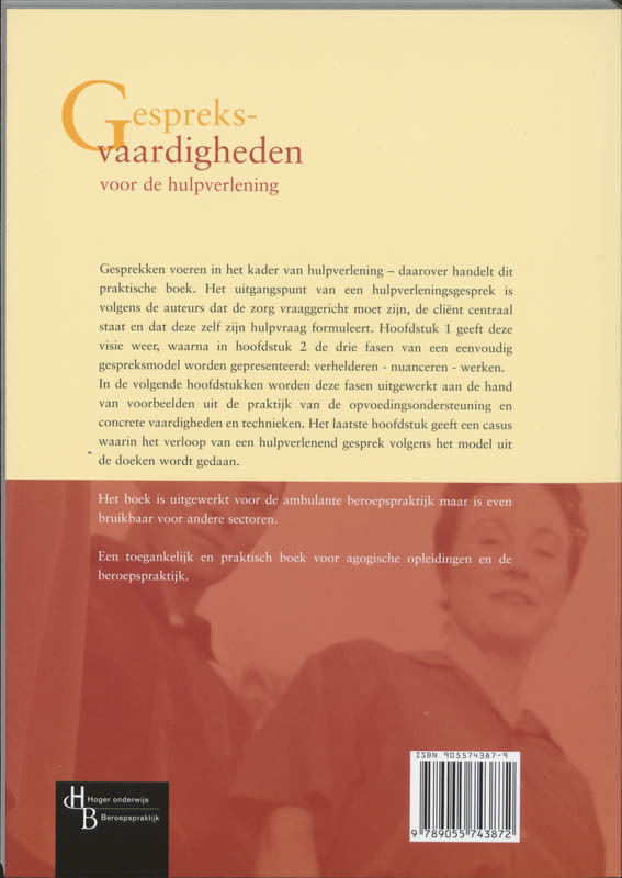 Achterkant van Gespreksvaardigheden voor de hulpverlening