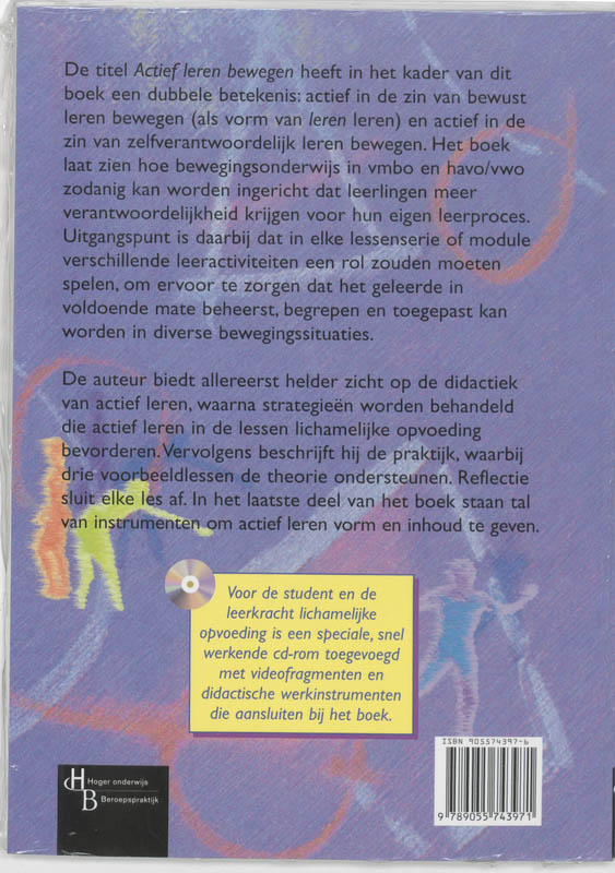 Achterkant van Actief leren bewegen