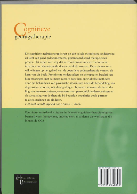 Achterkant van Cognitieve gedragstherapie