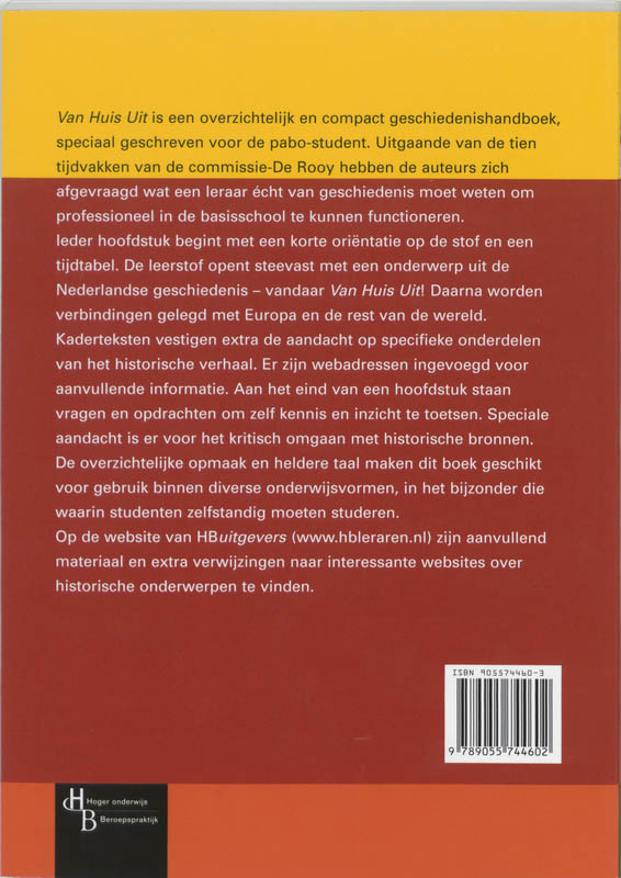 Achterkant van Van Huis Uit