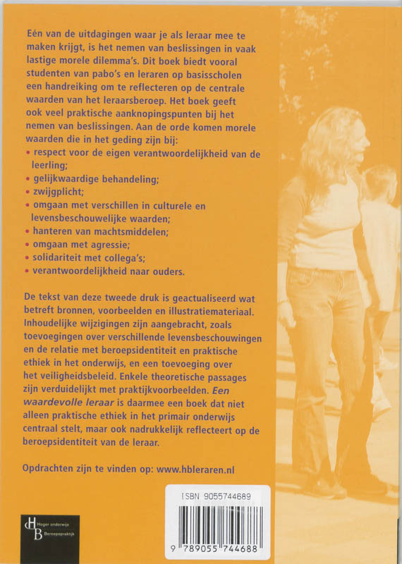 Achterkant van Een waardevolle leraar