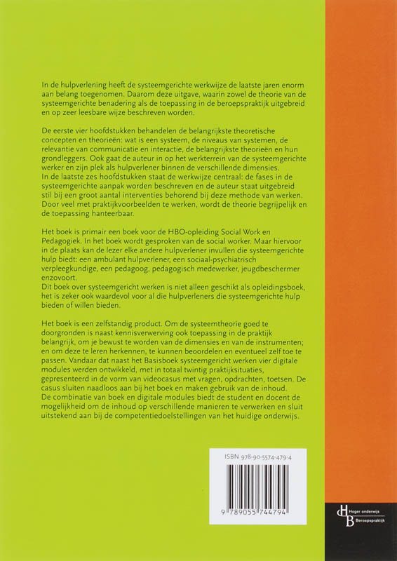 Achterkant van Basisboek systeemgericht werken
