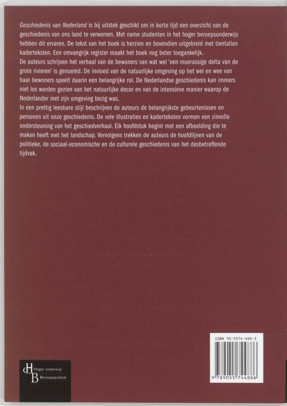 Achterkant van Geschiedenis van Nederland