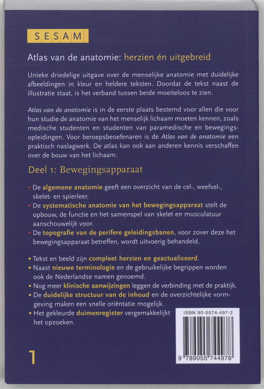 Achterkant van 1 Het bewegingsapparaat