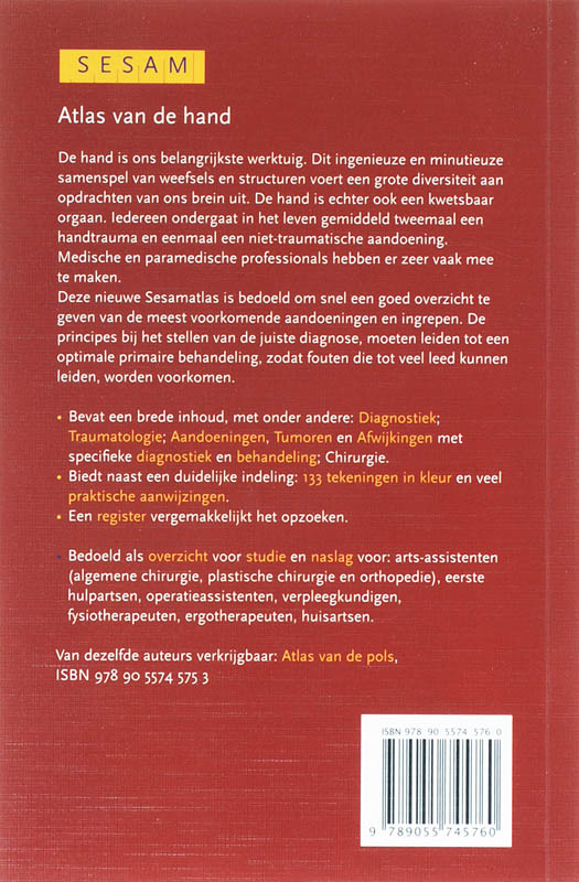 Achterkant van tekstboek