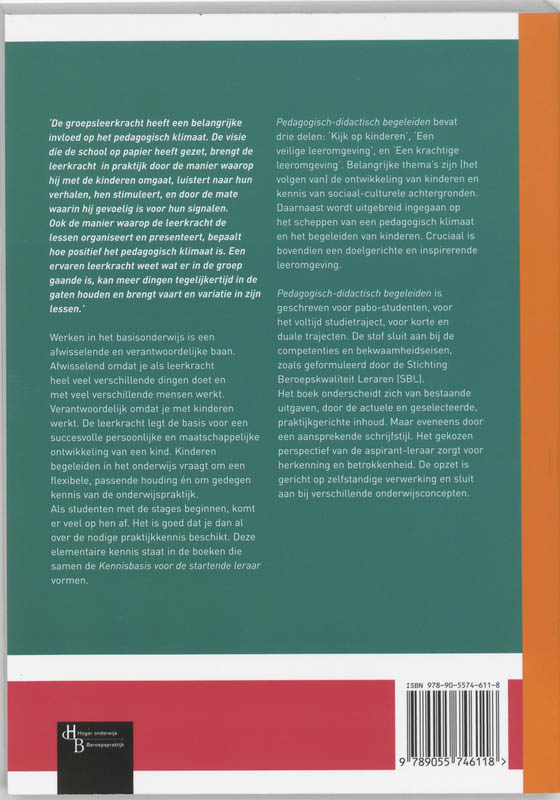 Achterkant van Pedagogisch-didactisch begeleiden