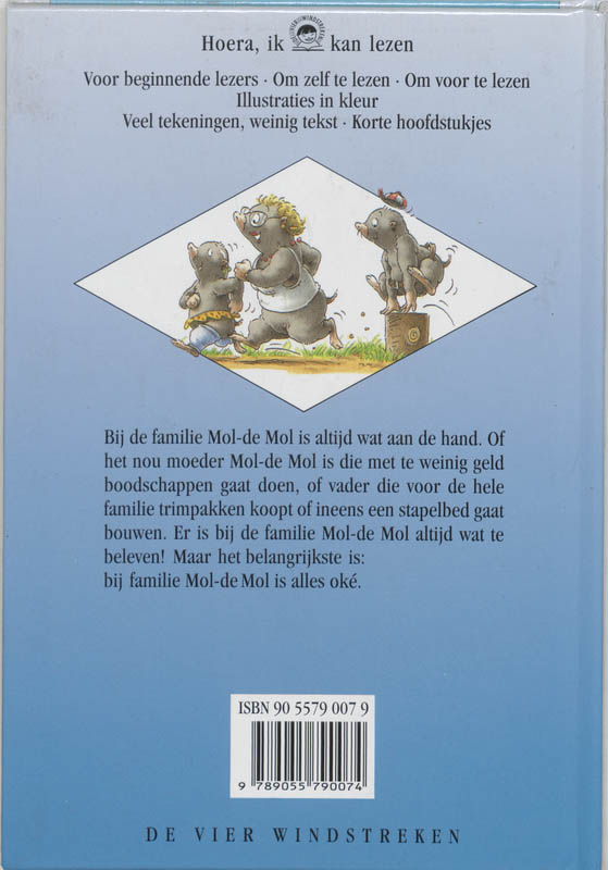 Achterkant van Bij familie Mol-de Mol is alles oke