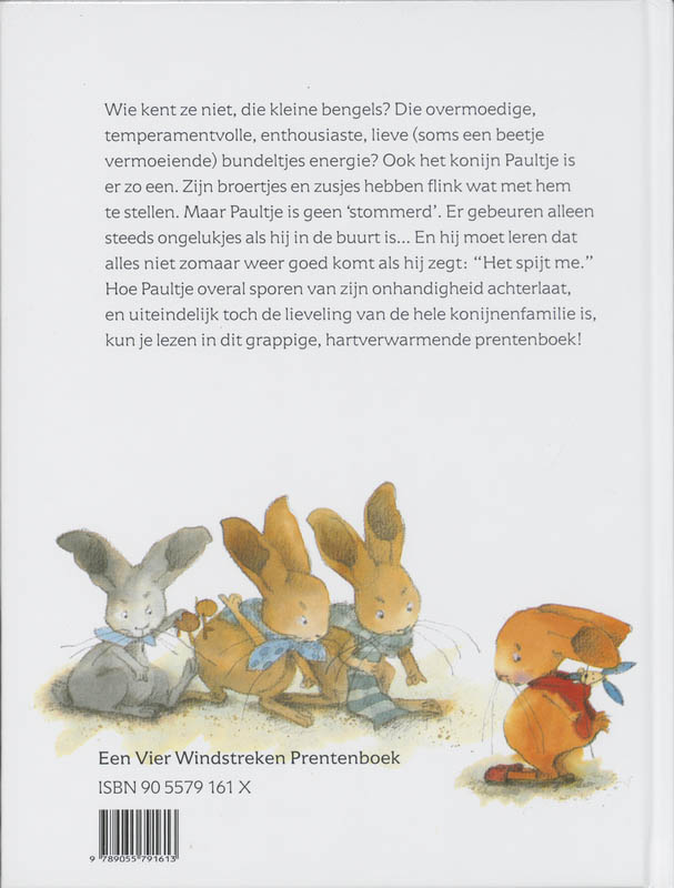 Achterkant van Paultje per ongeluk