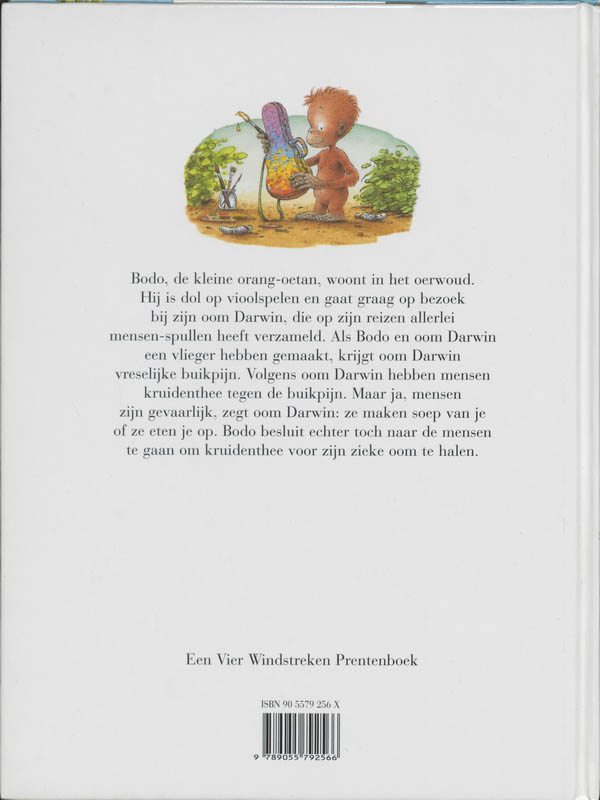 Achterkant van Bodo's vlieger