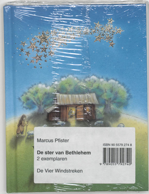 Achterkant van De ster van Bethlehem Kl formaat 2 ex