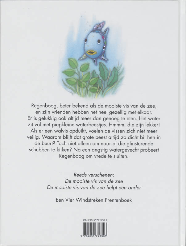 Achterkant van De mooiste vis van de zee sluit vrede