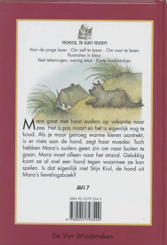 Achterkant van Stijn de strandhond