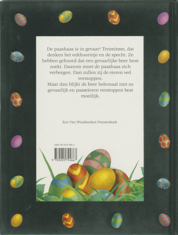 Achterkant van Waar zijn de paaseieren?