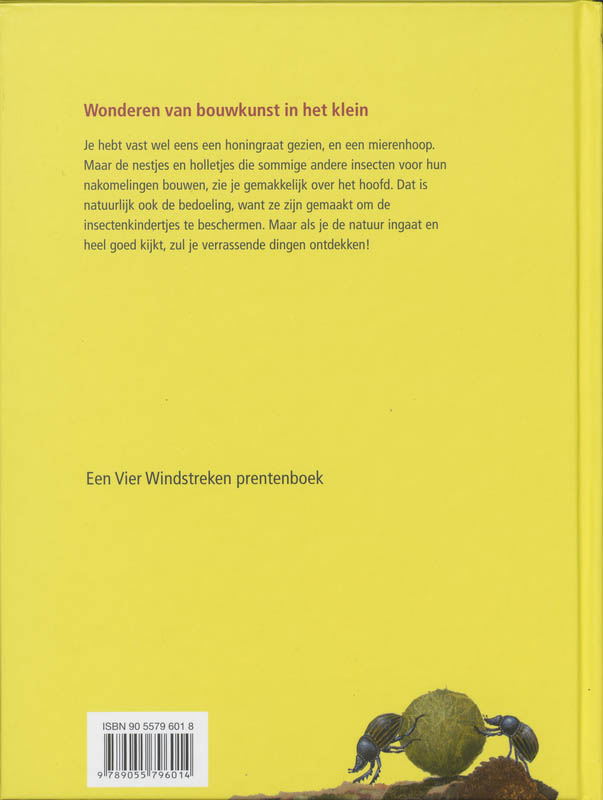 Achterkant van Insecten knappe architecten