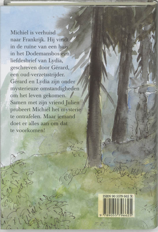 Achterkant van Het geheim van het Dodemansbos